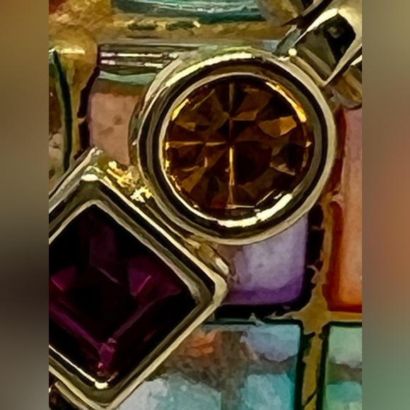 Vintage Monet Collection Concepts 1981 Faux Gemstone Bracelet - Picture 4 of 6